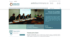 Desktop Screenshot of antidiscriminare.ro